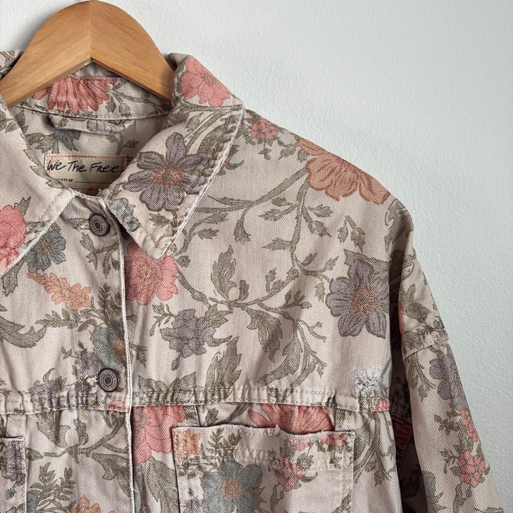 NWOT Free people We The Free Floral opal swing jacket medium